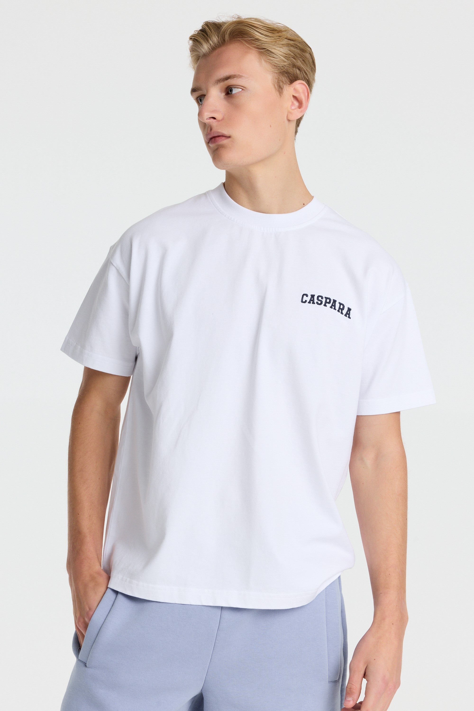 M. All-Star Embroidered Tee - White/Navy